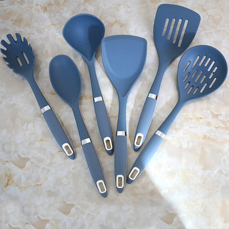 New Products Home And Kitchen Accessories 6pcs Heat Resistant Silicone Cooking Utensils Kitchen Set De Cuisine Wholesale